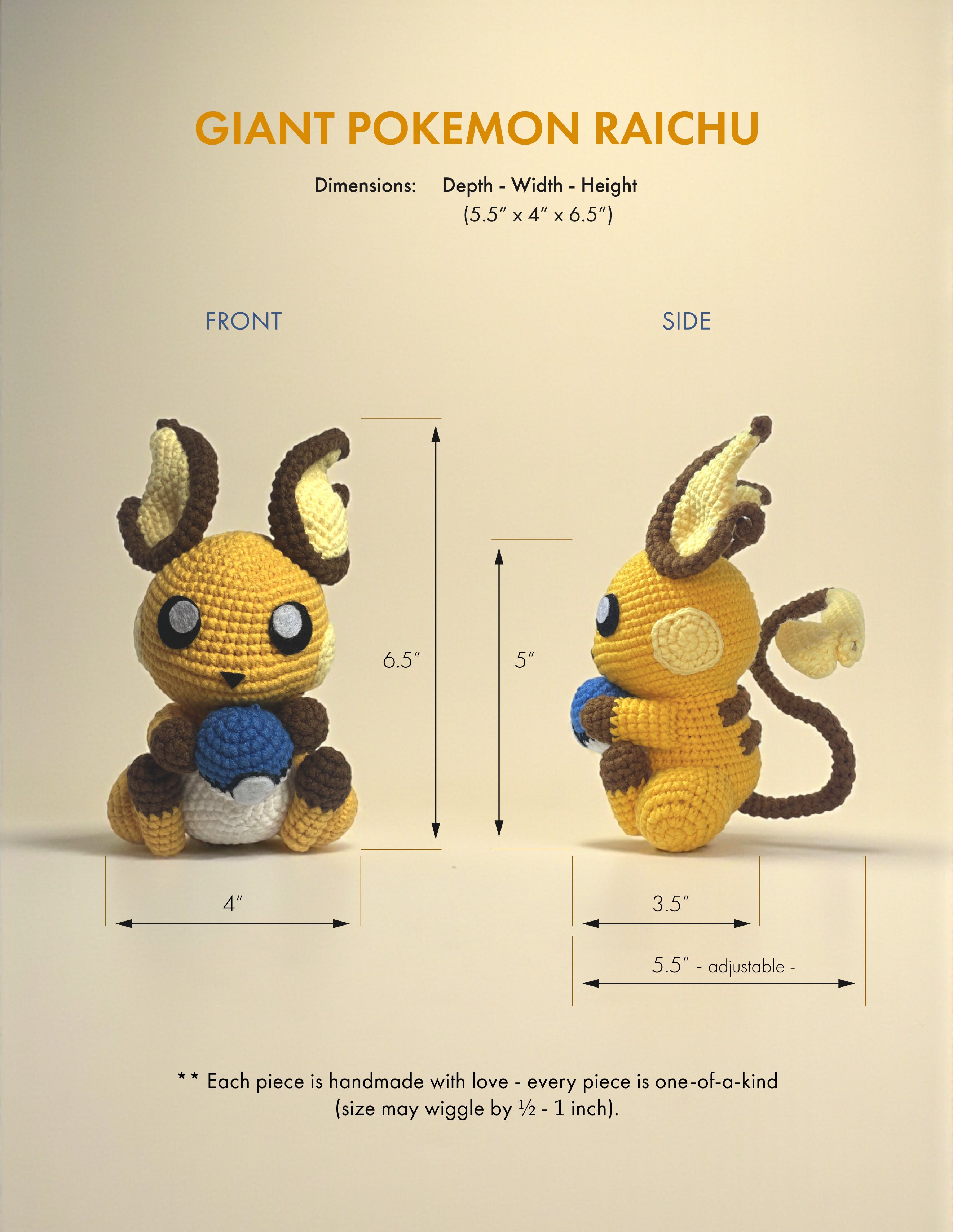Giant Pokémon Raichu