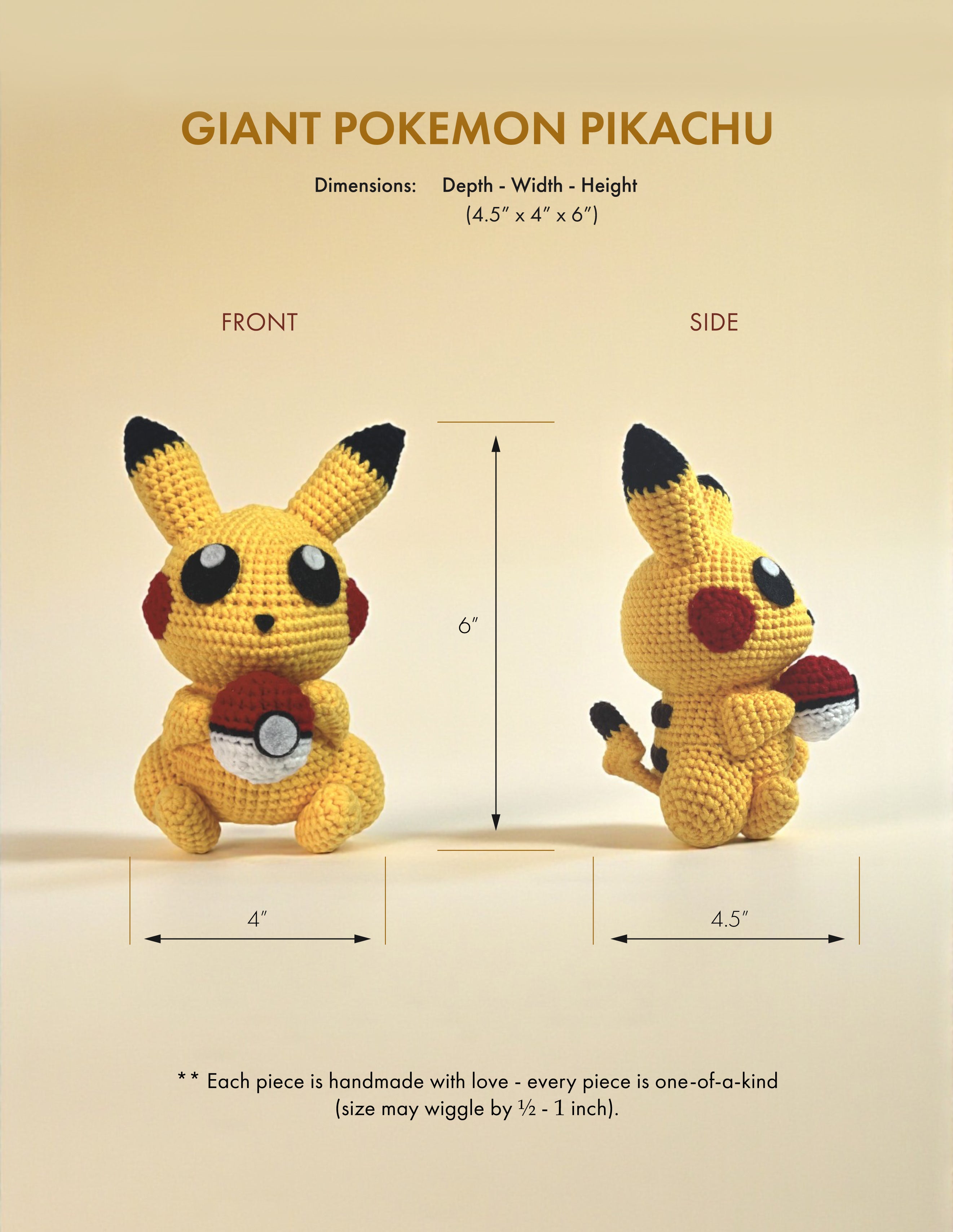 Giant Pokémon Pikachu