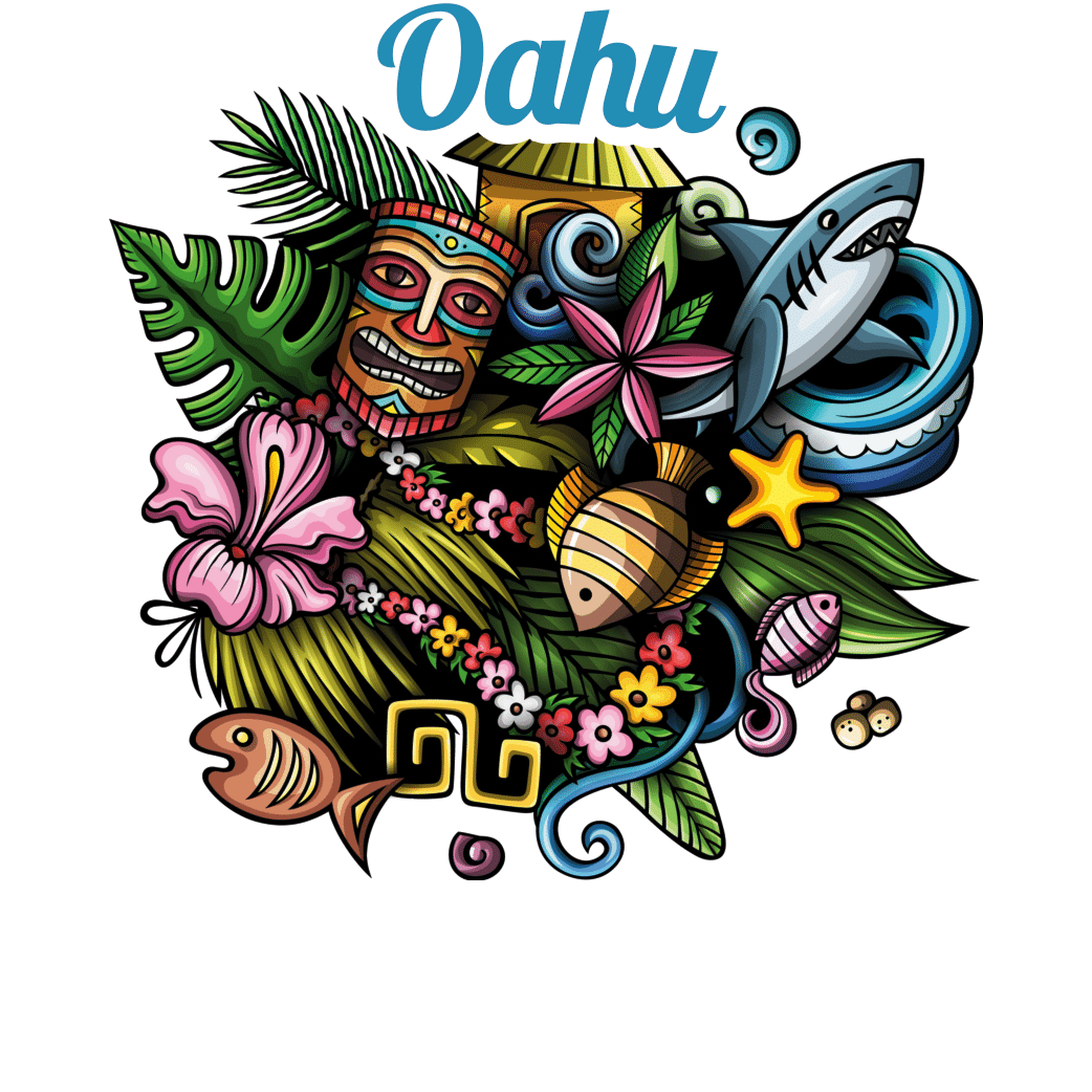 Oahu 1 Sticker