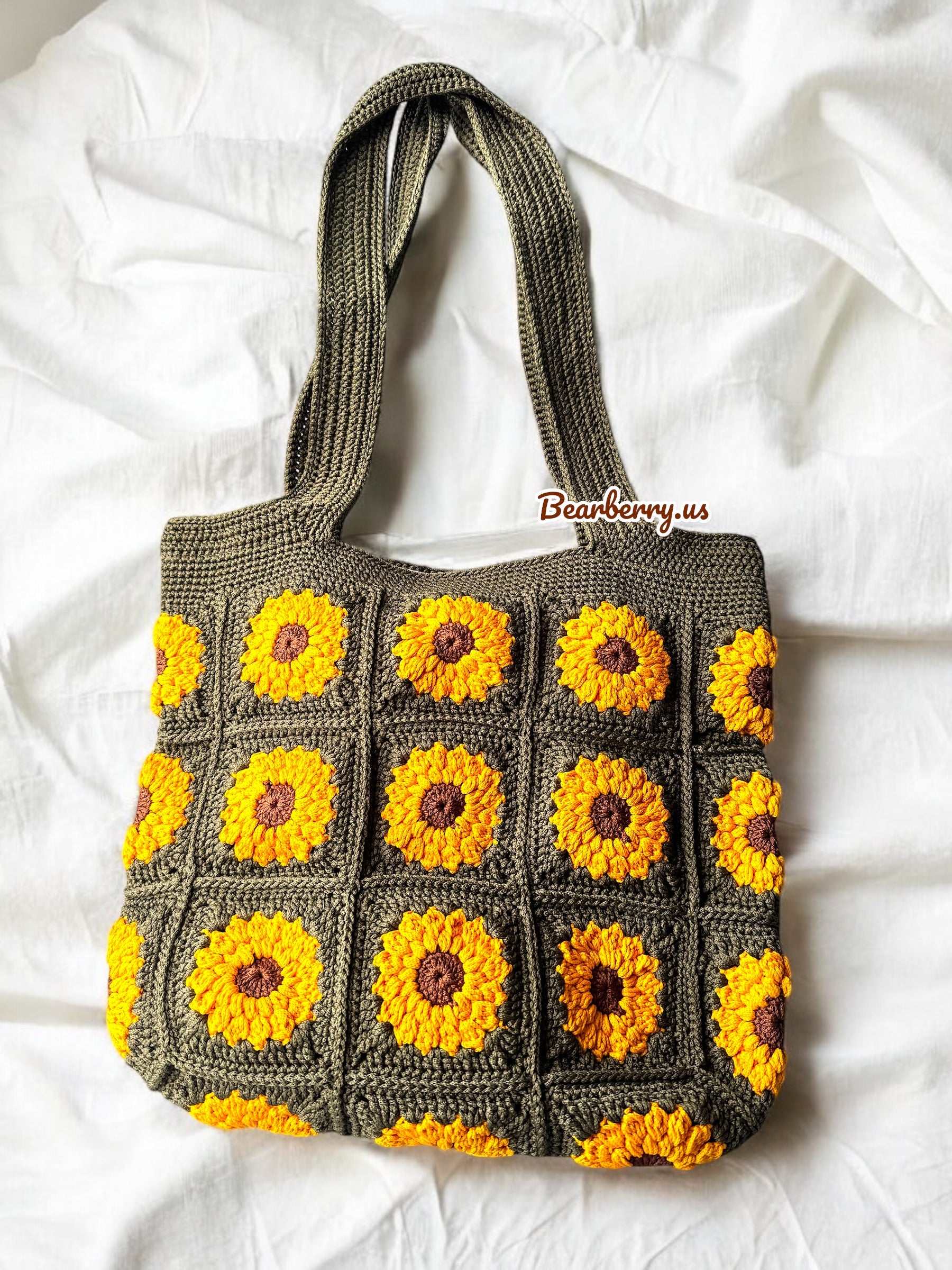 Olive - Yellow Flower Bag