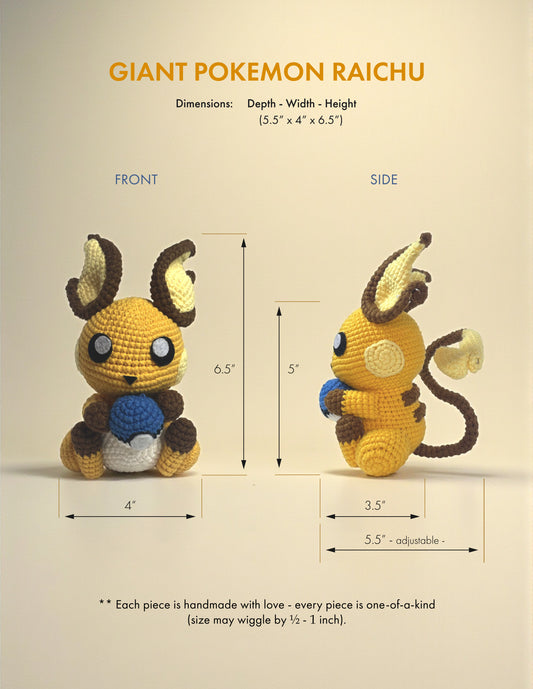 GIANT POKÉMON -  RAICHU