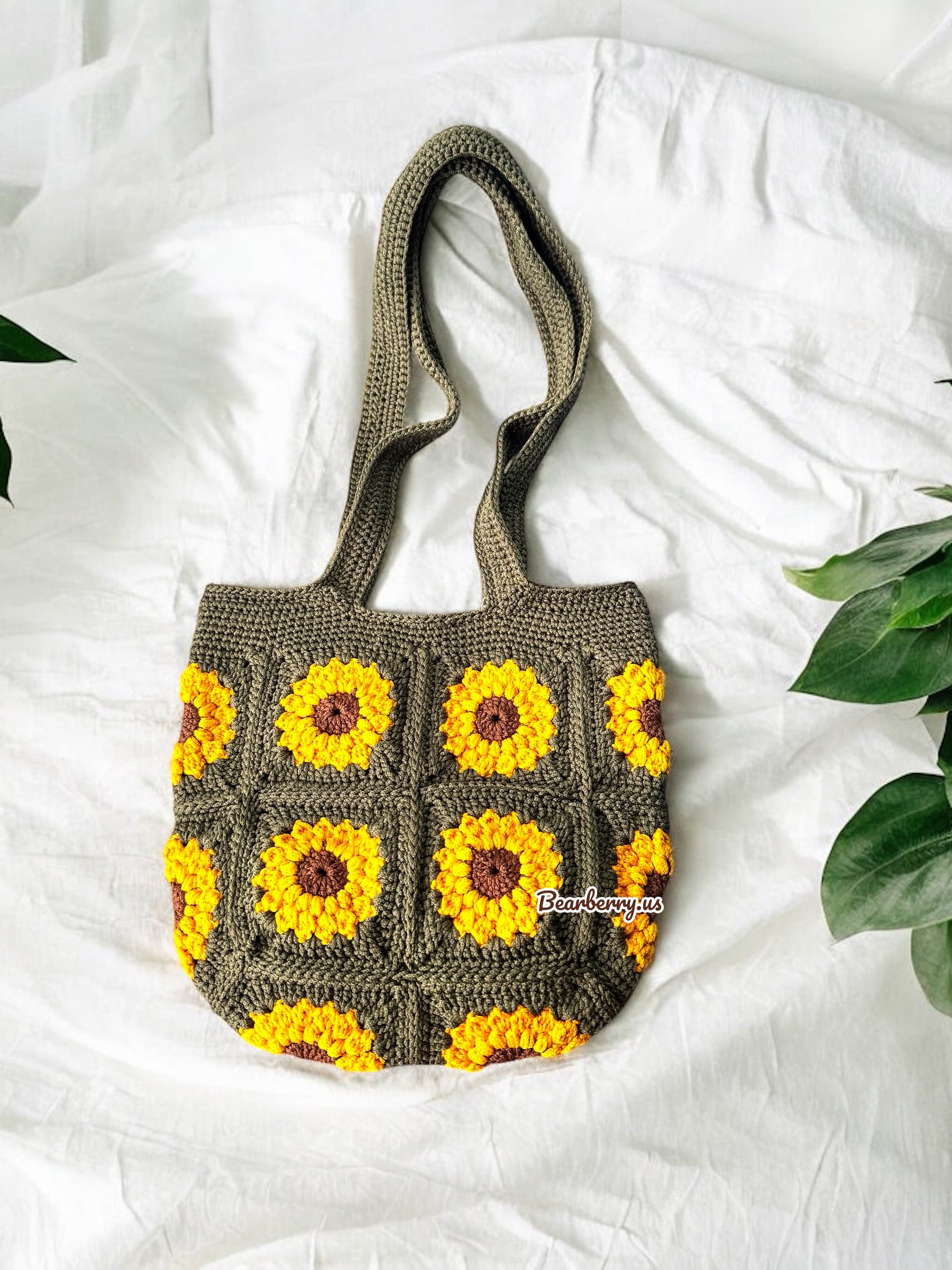 Olive - Yellow Flower Bag