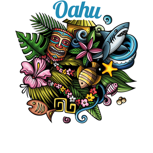 Oahu 1 Sticker