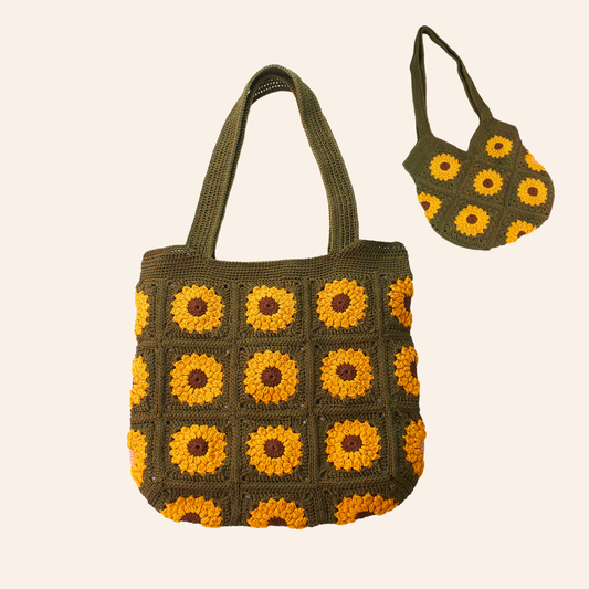 Olive - Yellow Flower Bag