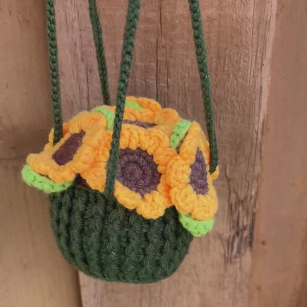 Sunflower Hanging Pot